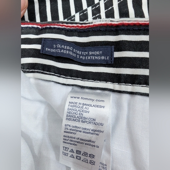 Tommy Hilfiger Striped Classic Stretch Short, Size 10 - Picture 7 of 11
